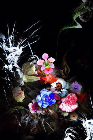 抽象印花华亿平台图片