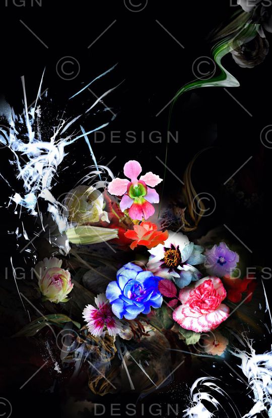 抽象印花华亿平台图片