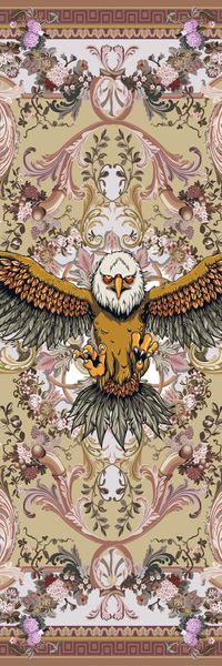 复古印花华亿平台图片