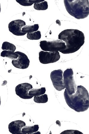 大熊猫印花华亿平台图片