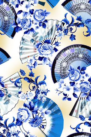 中国风印花华亿平台图片