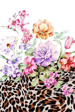 豹纹印花华亿平台图片