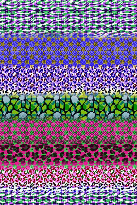 动物纹印花华亿平台图片