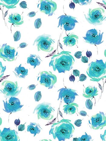 423296-时尚手绘小碎花花卉