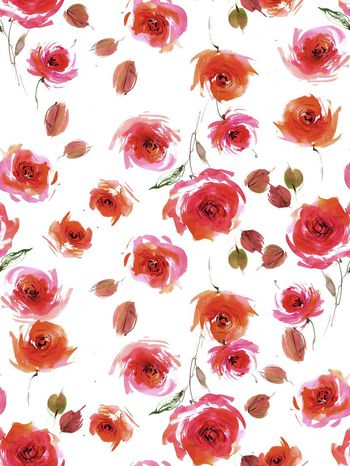 423300-时尚手绘小碎花花卉