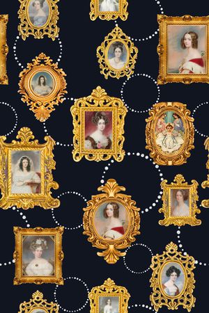 复古印花华亿平台图片