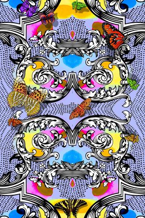 复古印花华亿平台图片