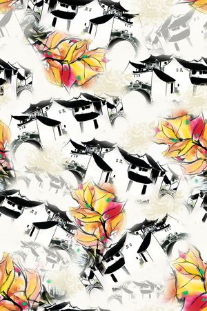 中国风印花华亿平台图片