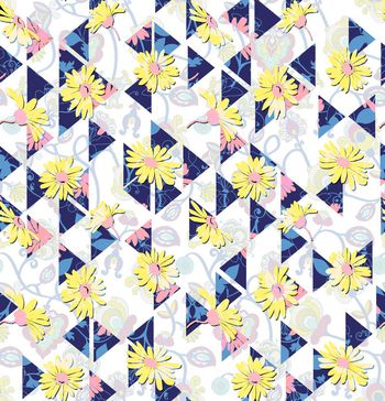 423662-雏菊 几何 叠加