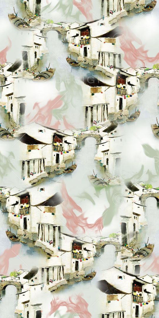 复古印花华亿平台图片