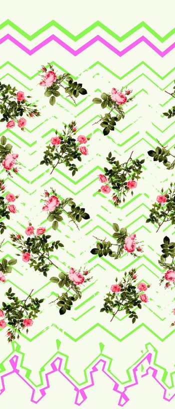 423716-田园系列花卉几何组合定位花