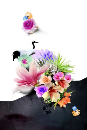 中国风印花华亿平台图片