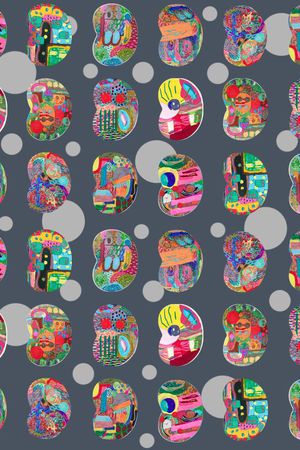 圆点印花华亿平台图片