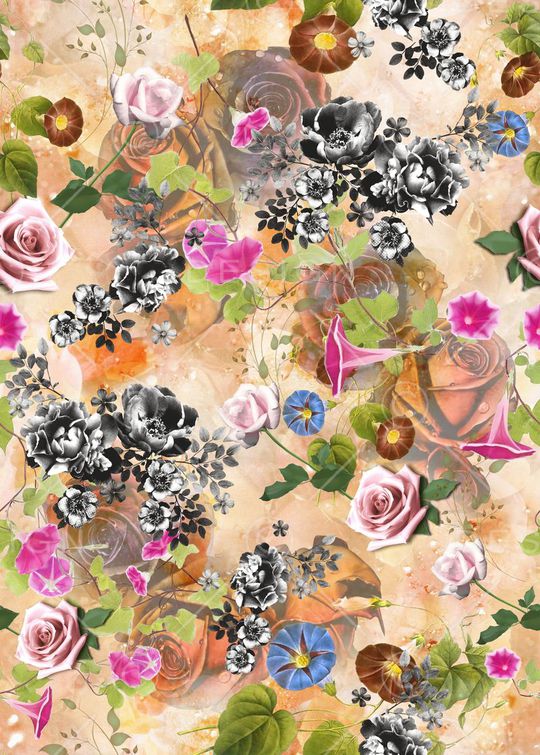 抽象印花华亿平台图片