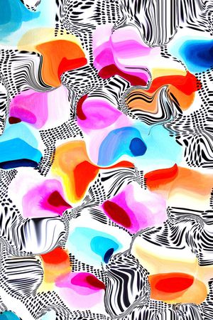 几何印花华亿平台图片