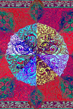 巴洛克印花华亿平台图片