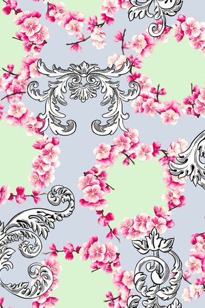 小清新印花华亿平台图片