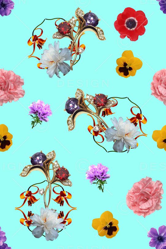 花朵印花华亿平台图片