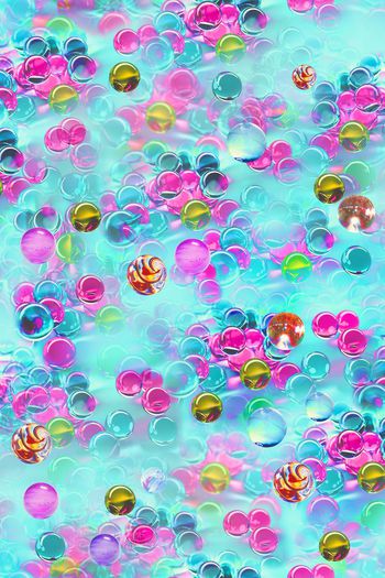 423933-抽象3D玻璃球 