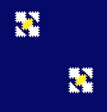 424001-小清新毛边方块