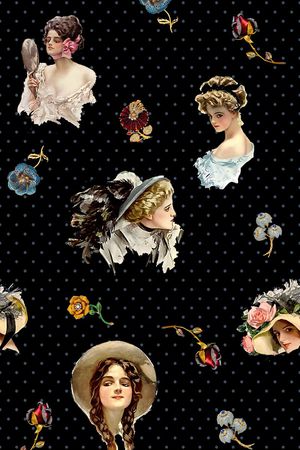 复古印花华亿平台图片