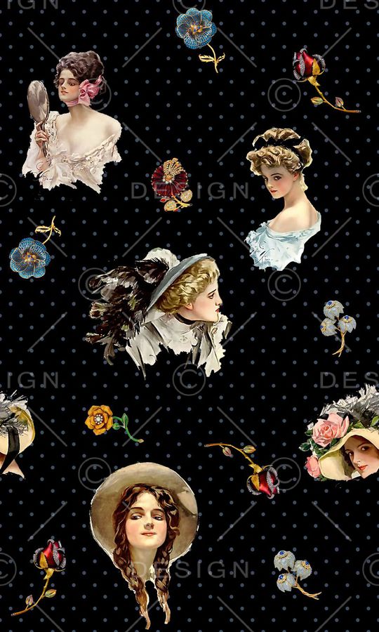 复古印花华亿平台图片