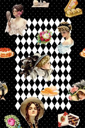 复古印花华亿平台图片