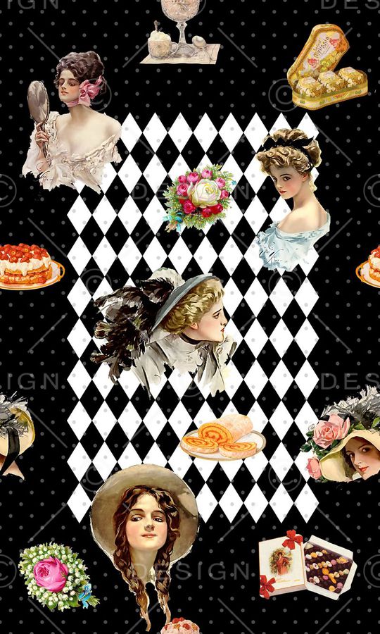 复古印花华亿平台图片