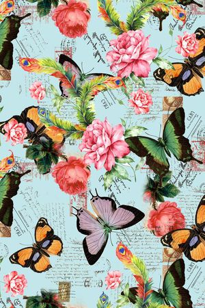 复古印花华亿平台图片