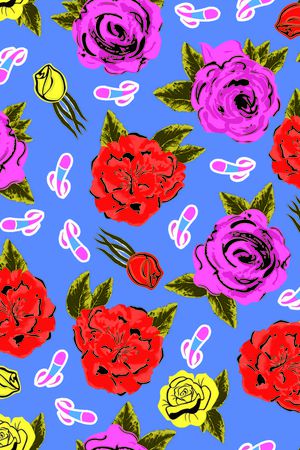 花裙印花华亿平台图片