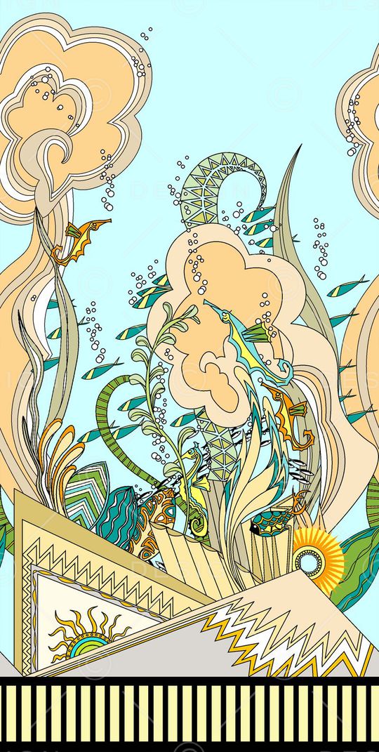 抽象印花华亿平台图片