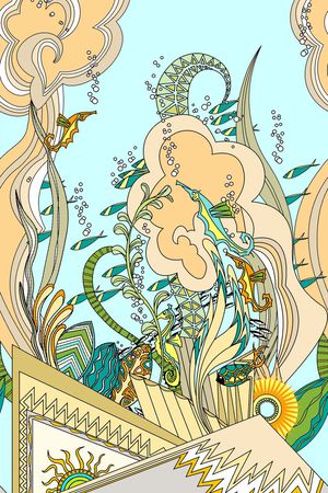 抽象印花华亿平台图片