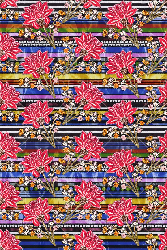 条纹印花华亿平台图片