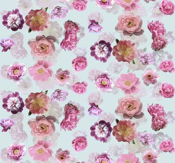 424238-时尚写实花卉数码印花