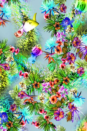 豹纹印花华亿平台图片