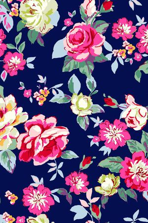 田园风印花华亿平台图片