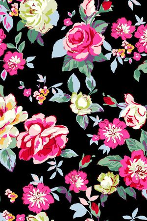 田园风印花华亿平台图片