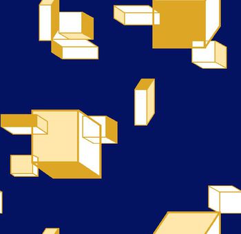 424314-三维几何方块系列2