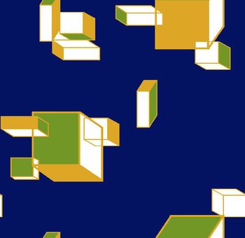 424315-三维几何方块系列2