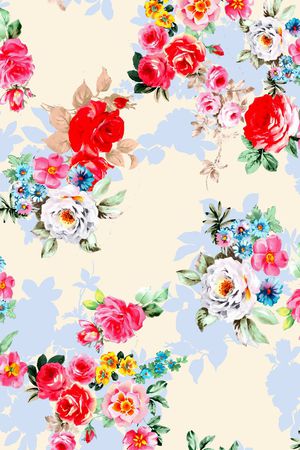 田园风印花华亿平台图片