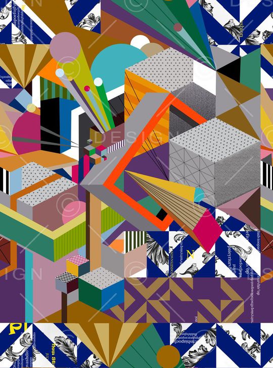 拼贴印花华亿平台图片