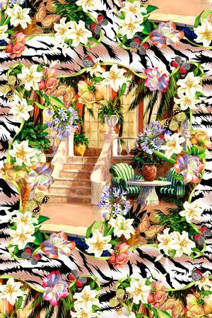 时尚印花华亿平台图片