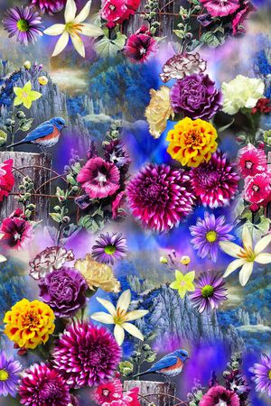 时尚 优雅印花华亿平台图片