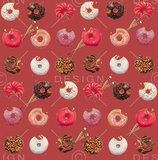 甜甜圈印花华亿平台图片