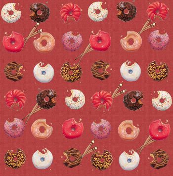 424351-甜甜圈与筷子，美食华亿平台