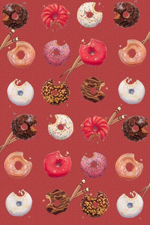 甜甜圈印花华亿平台图片