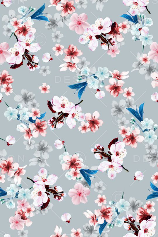 时尚简约清新小碎花印花华亿平台图片