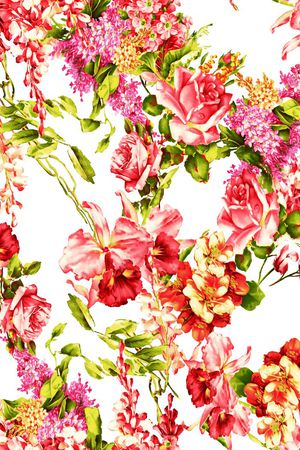 花卉 玫瑰花印花华亿平台图片