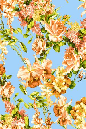 田园风印花华亿平台图片