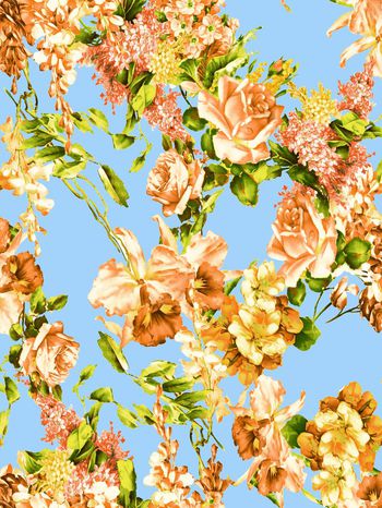 424524-满版玫瑰花设计